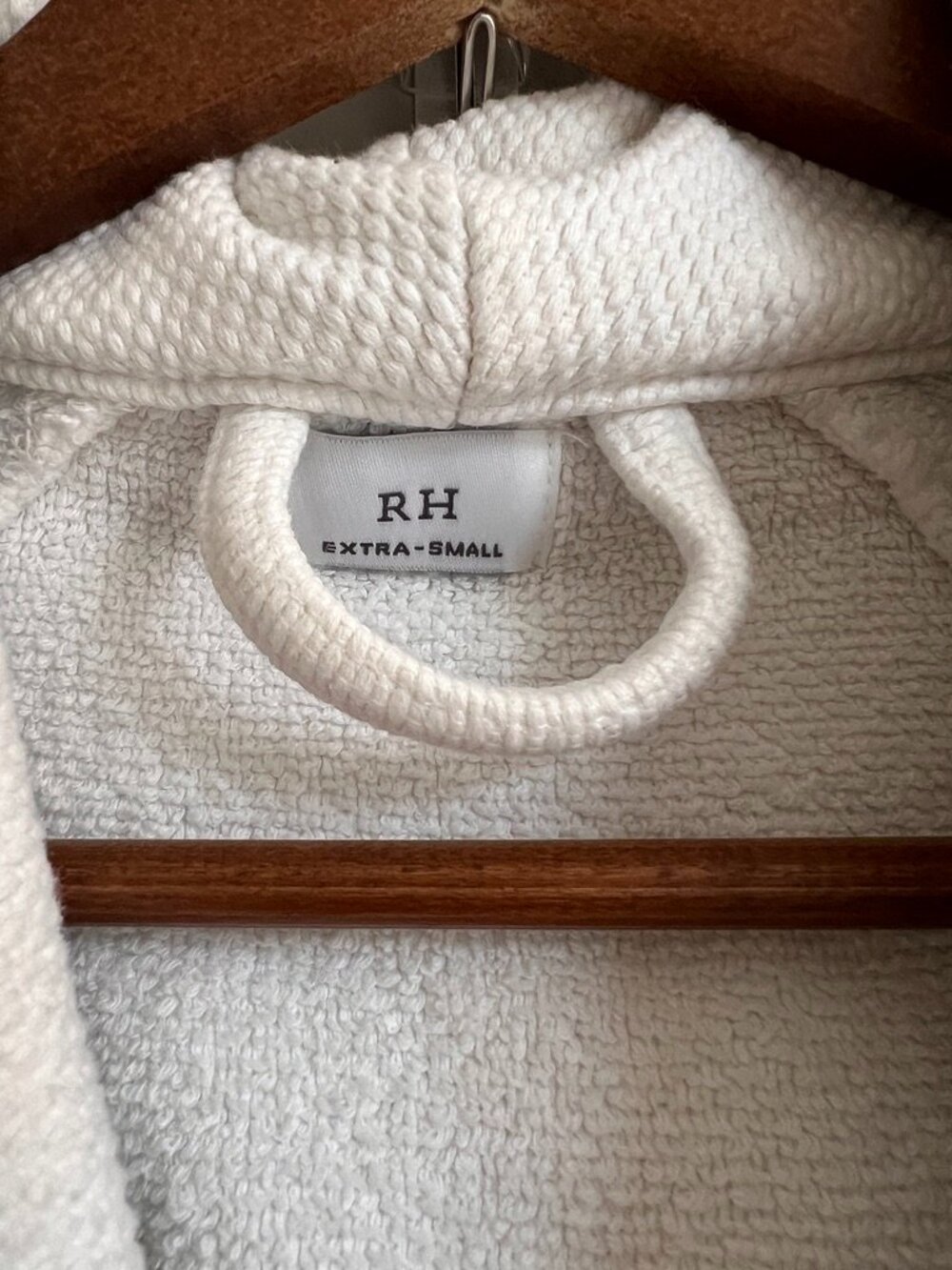RH (Restoration Hardware) 100% Cotton Waffle Spa Robe – White – XS - Picture 4 of 11